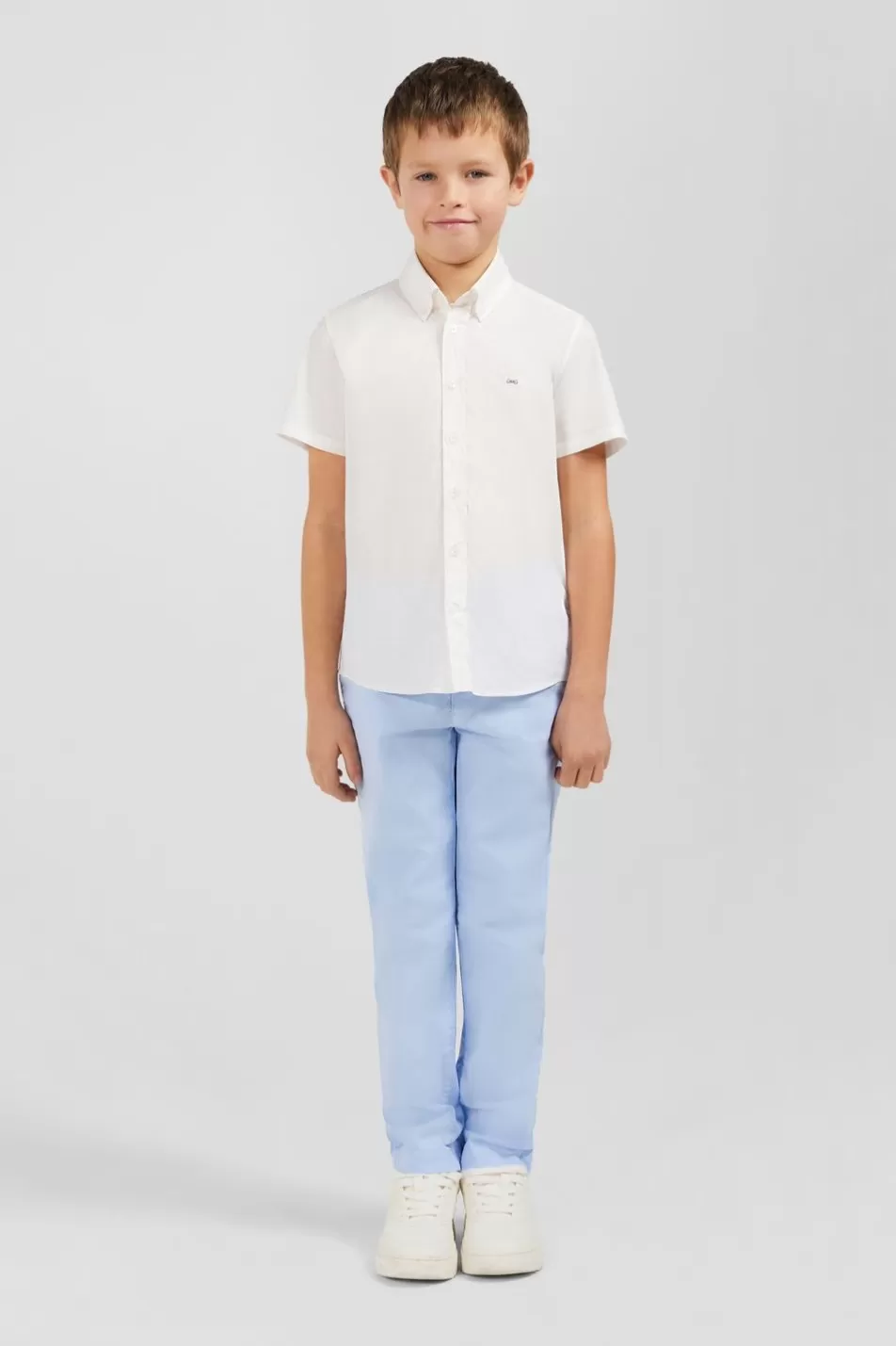 Children | Eden Park White Short-Sleeves Shirt