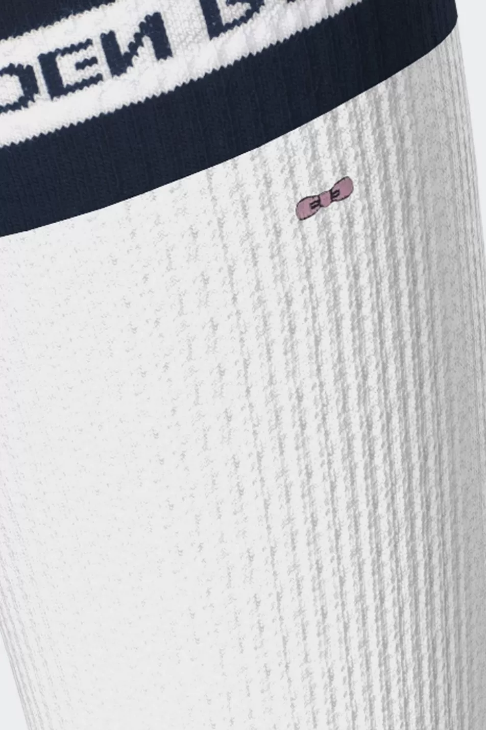 Socks | Eden Park White Stretch Cotton Socks With Details