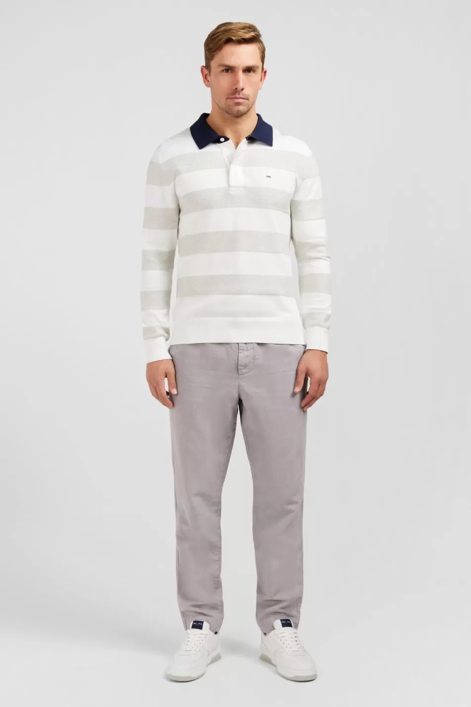 Rugby Shirts | Eden Park White Striped Jumper