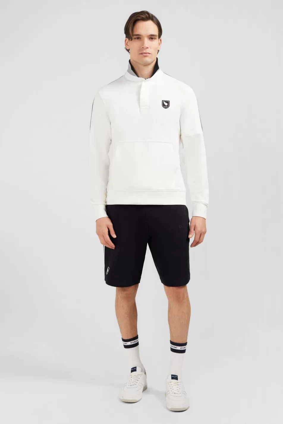 Rugby Shirts | Eden Park White Sweatshirt With New Zealand Details