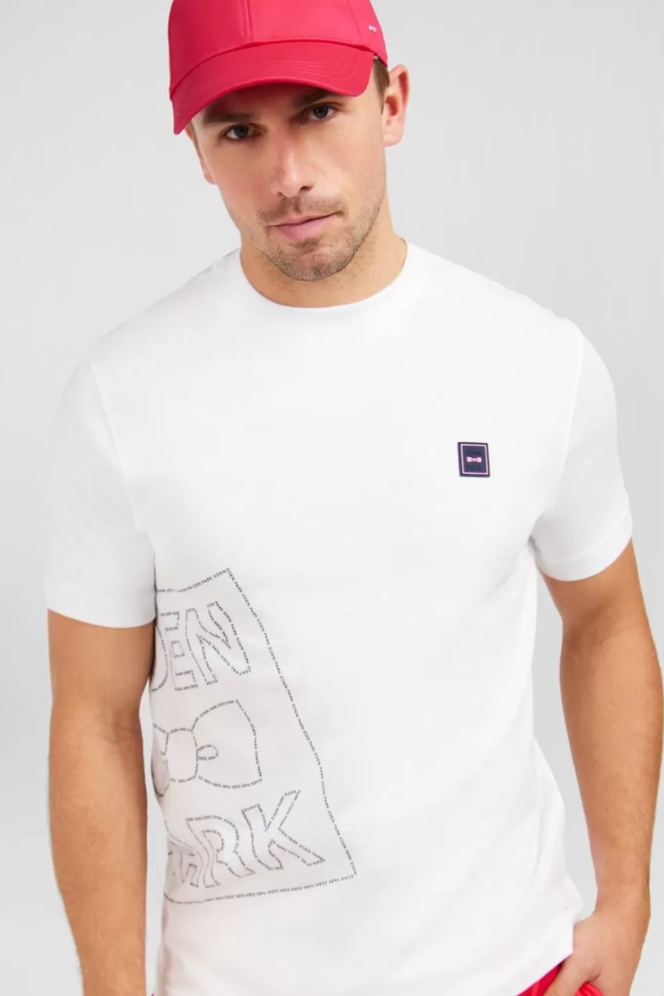 T-Shirts | Eden Park White T-Shirt With Print