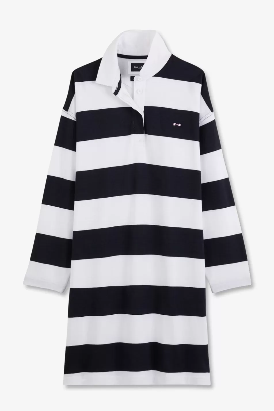 Dresses | Eden Park Wide Two-Tone Stripe Dress