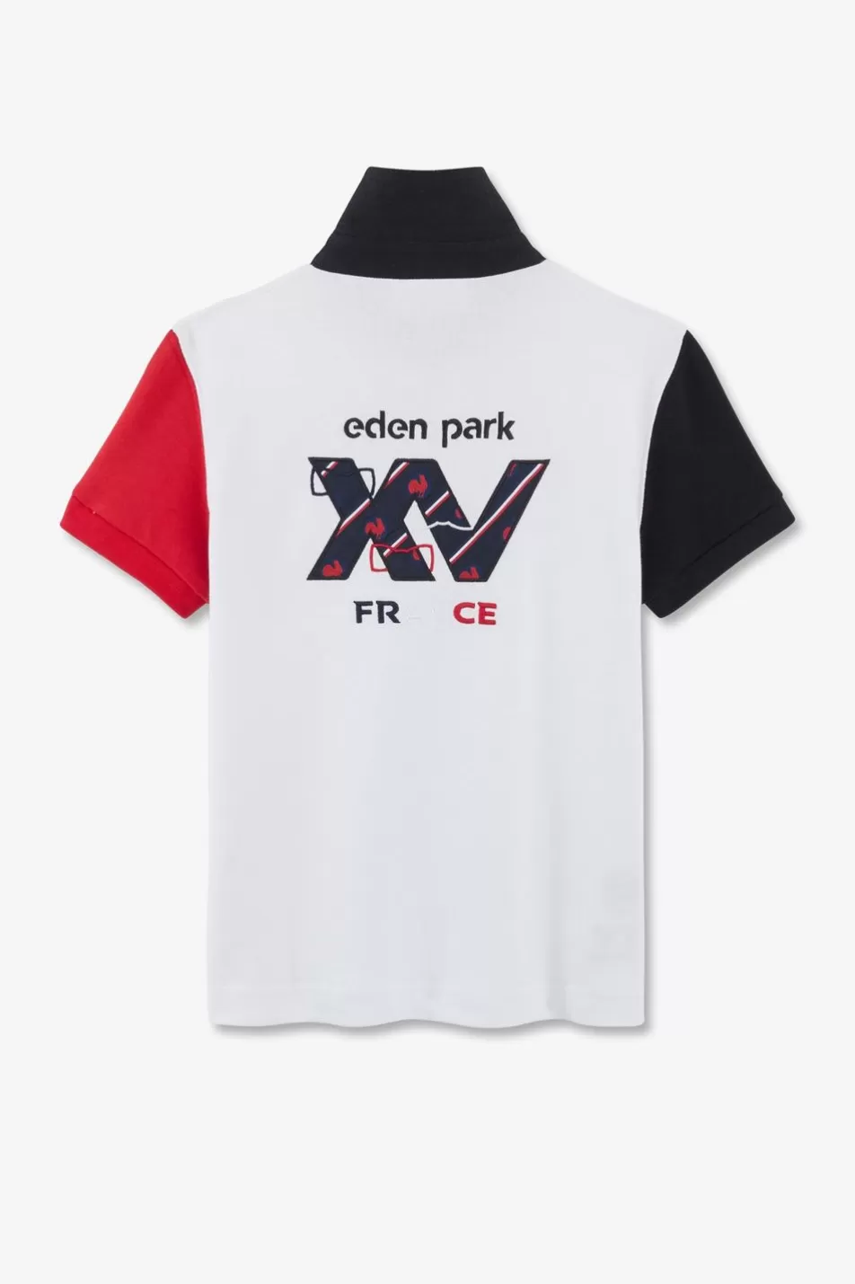 Children | Eden Park Xv De France Short Sleeves Rugby Shirt In Pima Cotton