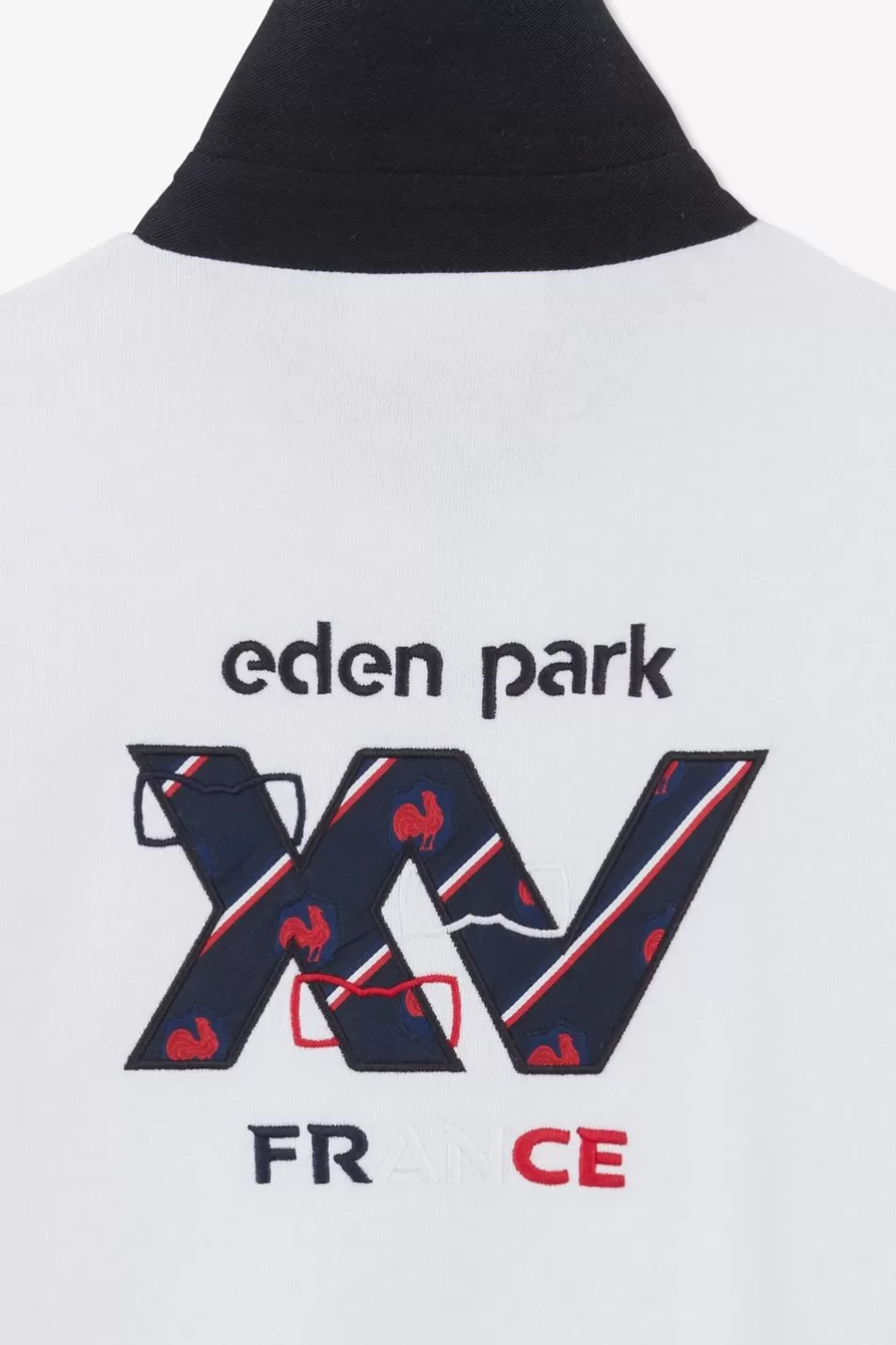 Children | Eden Park Xv De France Short Sleeves Rugby Shirt In Pima Cotton