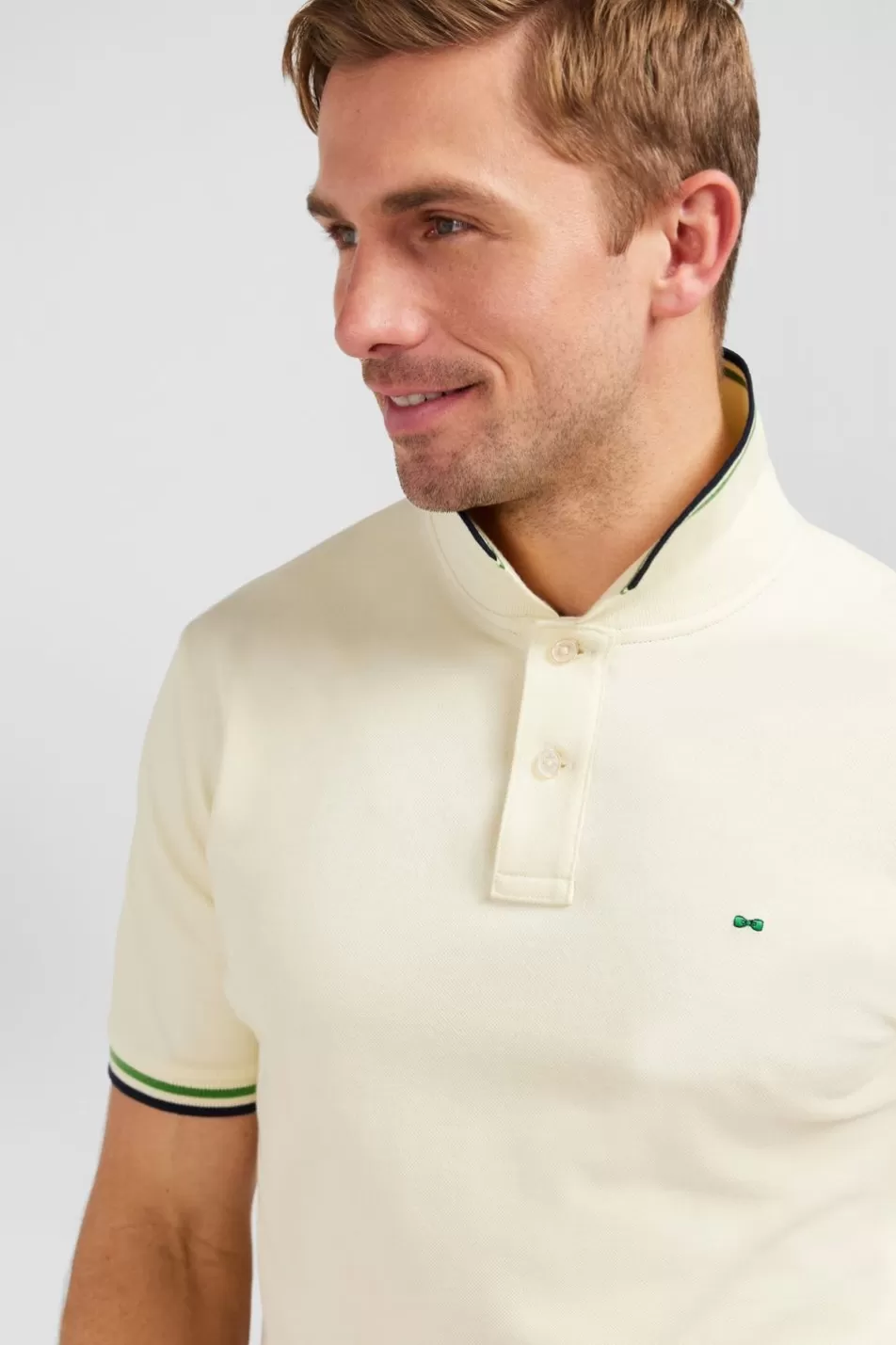 Polos | Eden Park Yellow Polo Shirt In Pima Cotton